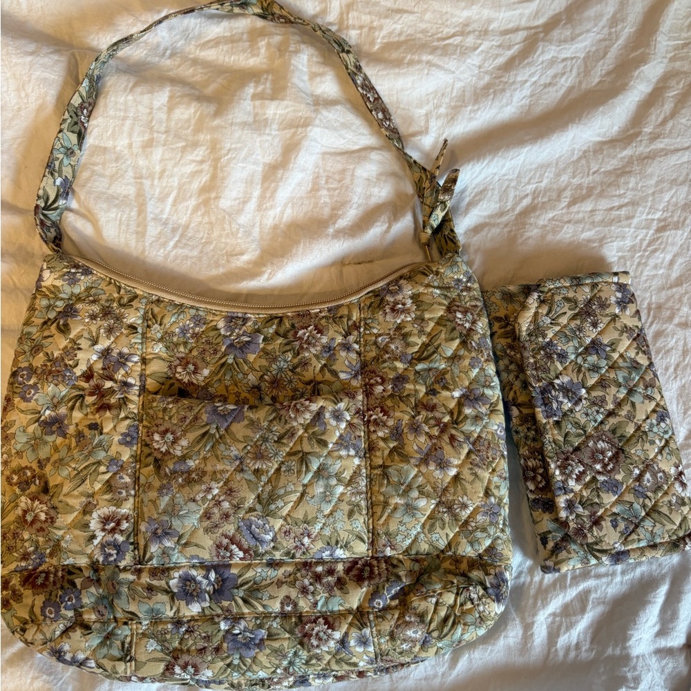 Floral Quilted Women's Bag Set